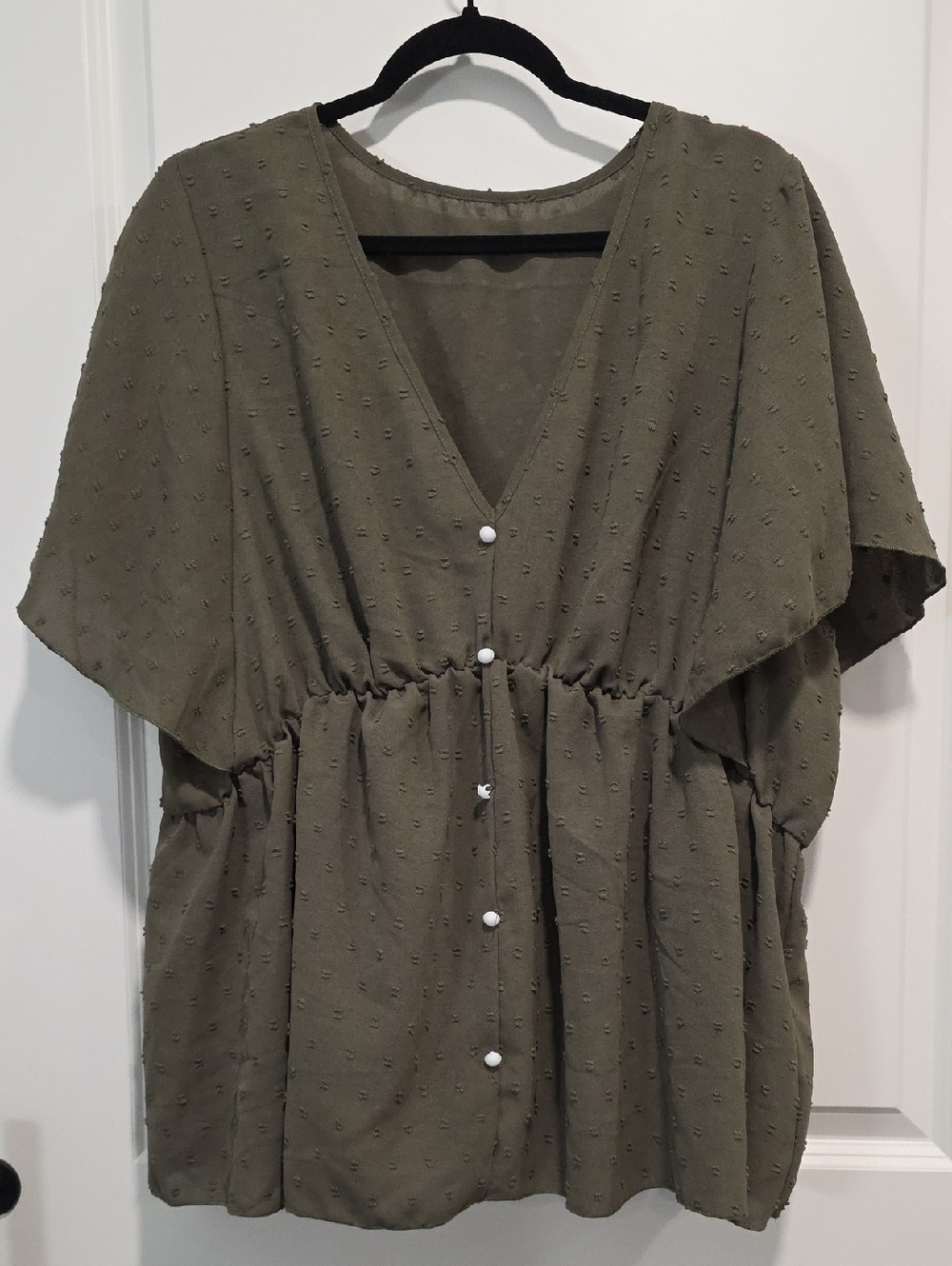 SHEIN Curve Olive Green Top - 3XL
